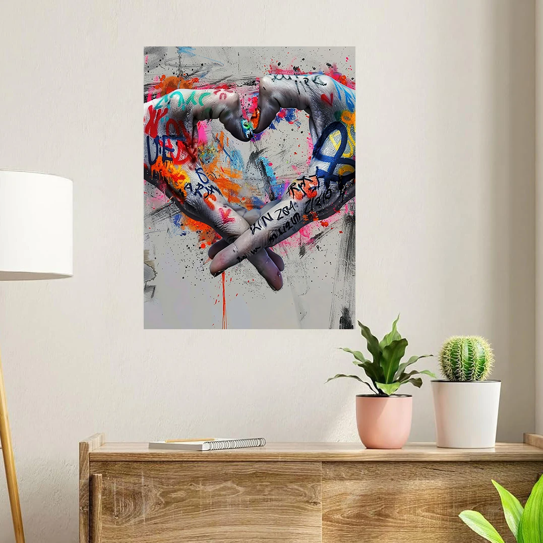 Hand In Hand Graffiti Art Poster Printing, Modern Popular Art Canvas Printing, For Living Room, Bedroom and Home Decoration
Hand In Hand Graffiti Art Poster Printing, Modern Popular Art Canvas Printing, For Living Room, Bedroom and Home Decoration
