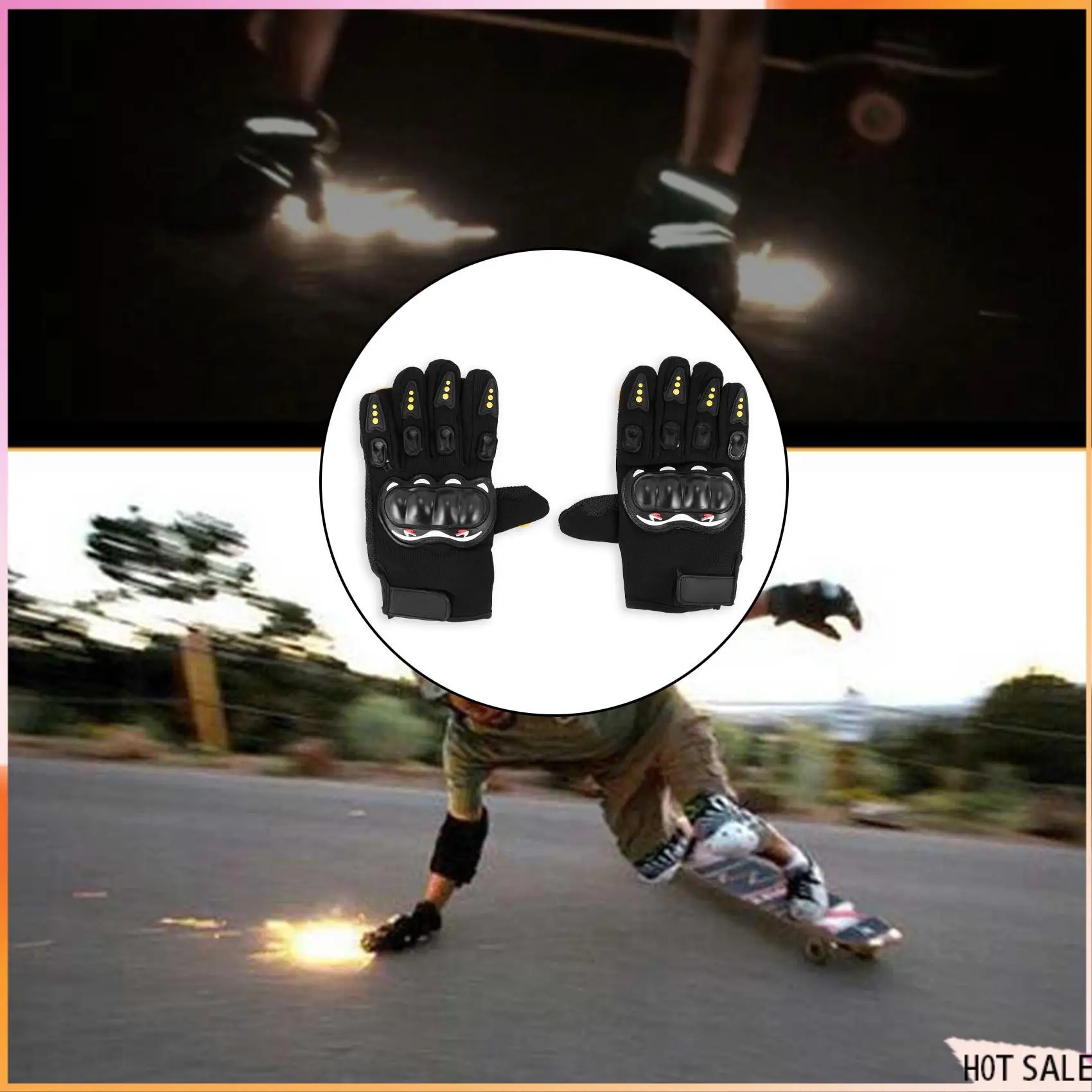 B72A Skateboard Gloves Downhill Slide Gloves Fire Stone Flint Sparks Longboard Gloves Protective Gear/Pad Downhill Slide Gloves
B72A Skateboard Gloves Downhill Slide Gloves Fire Stone Flint Sparks Longboard Gloves Protective Gear/Pad Downhill Slide Gloves