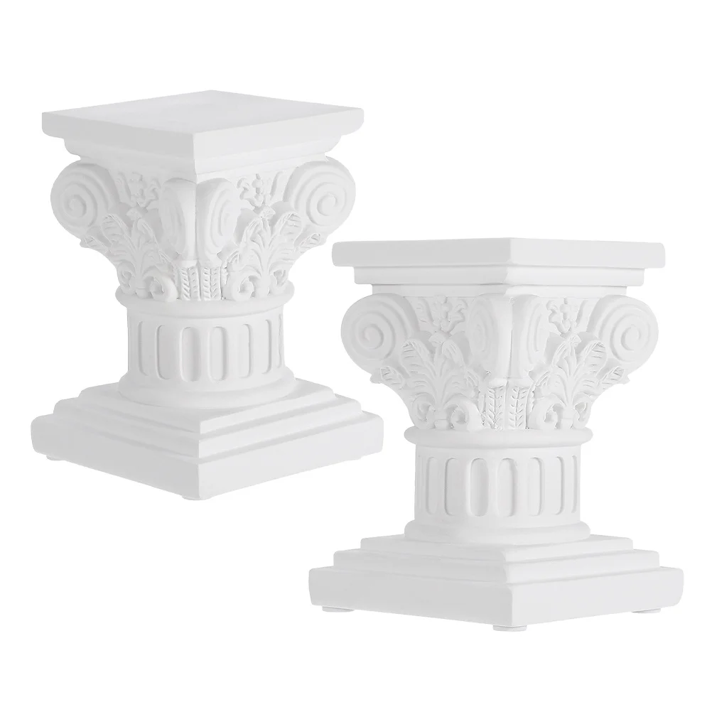2Pcs Resin Roman Column Pillar Stand Classic White Small Wedding Table Centerpieces Holders Decorative Home Event
2Pcs Resin Roman Column Pillar Stand Classic White Small Wedding Table Centerpieces Holders Decorative Home Event