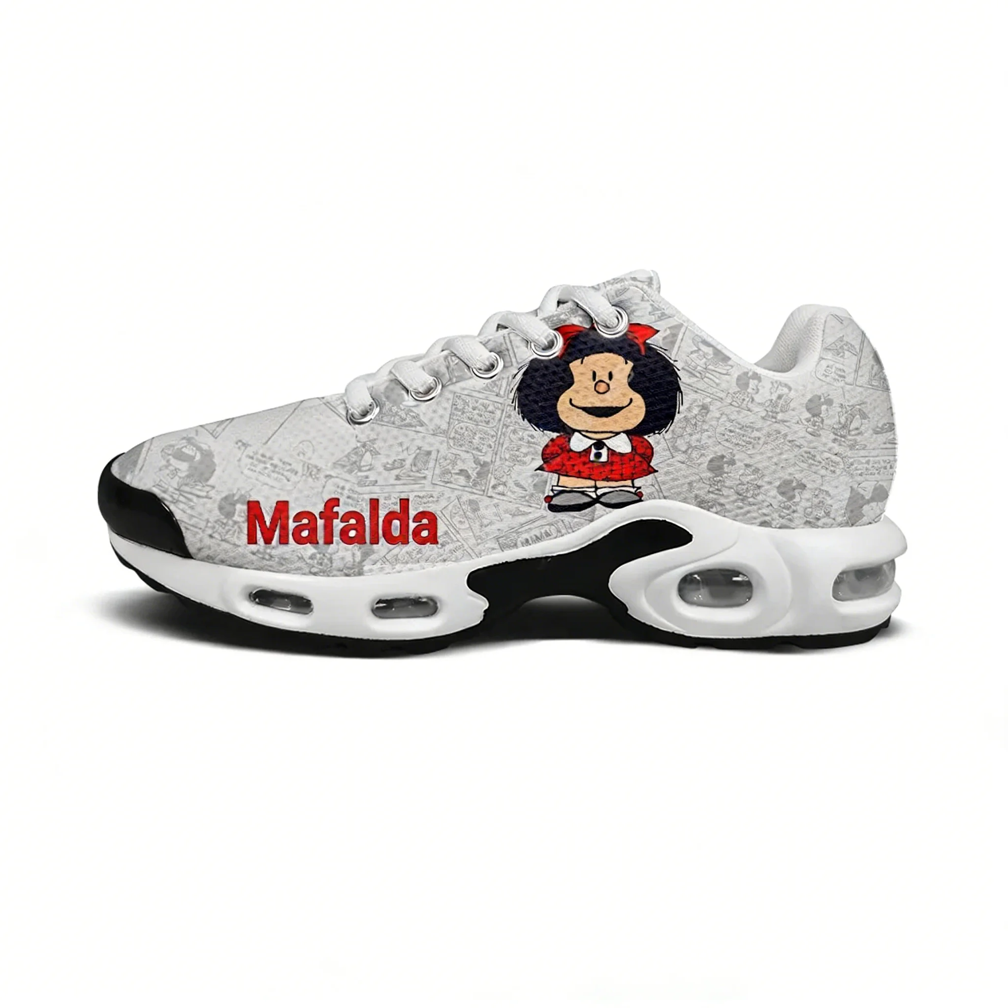 Mafalda Lightweight Sport Shoe Air Cushion Sneakers Mens Womens Teenagers High Quality Cartoon Custom Made Leisure Mesh Sneakers
Mafalda Lightweight Sport Shoe Air Cushion Sneakers Mens Womens Teenagers High Quality Cartoon Custom Made Leisure Mesh Sneakers