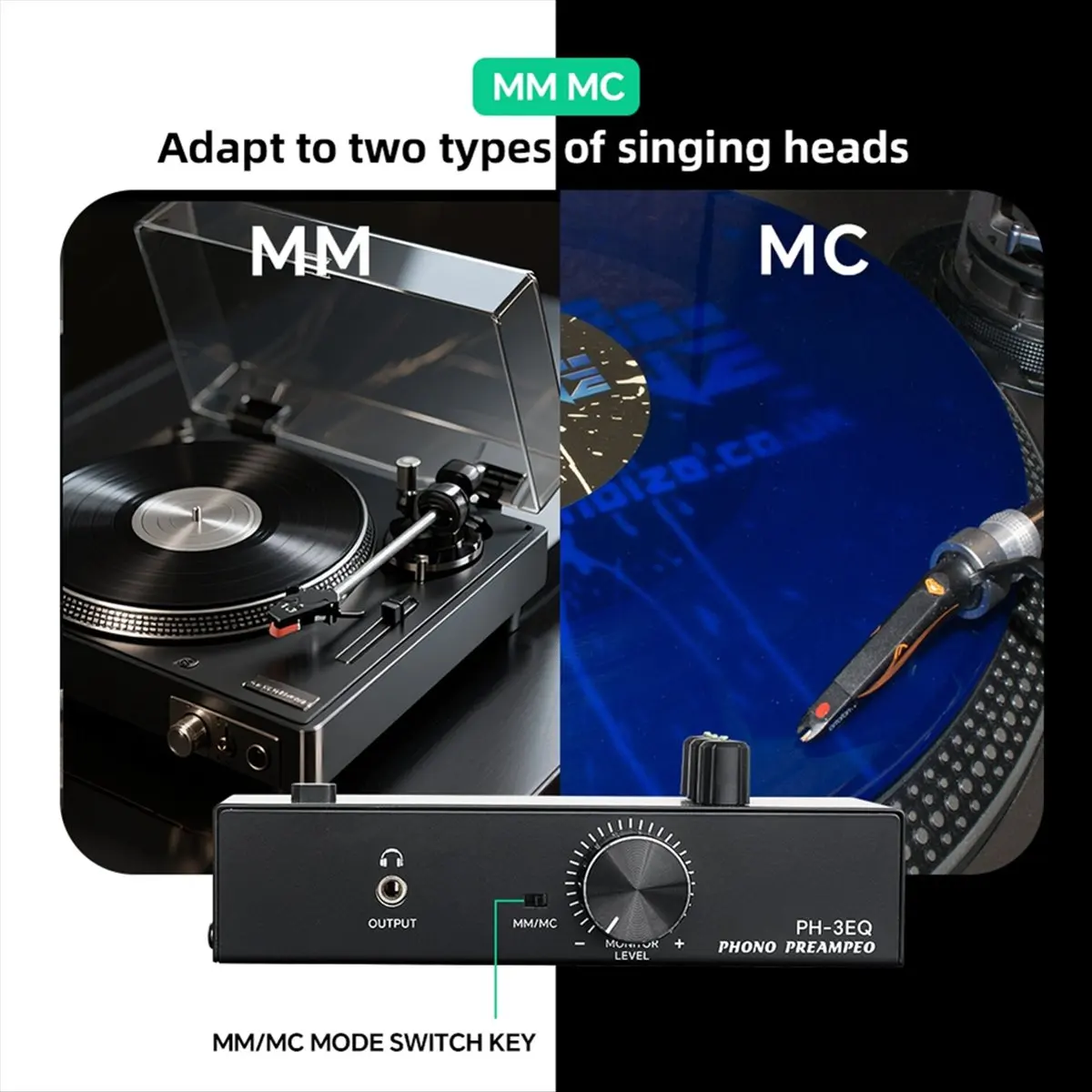 A14M Multifunctional Record Player Amplifier Support mm/ Cartridges,3Frequency Adjustment,5Pin XLR Stereo AudioAmplifier(EU)
A14M Multifunctional Record Player Amplifier Support mm/ Cartridges,3Frequency Adjustment,5Pin XLR Stereo AudioAmplifier(EU)