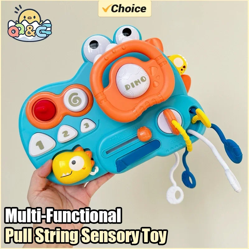 Детская многофункциональная игрушка-руль динозавра, сенсорная игрушка Монтессори для прорезывания зубов, развивающая игрушка для подарка ребенку
Детская многофункциональная игрушка-руль динозавра, сенсорная игрушка Монтессори для прорезывания зубов, развивающая игрушка для подарка ребенку
