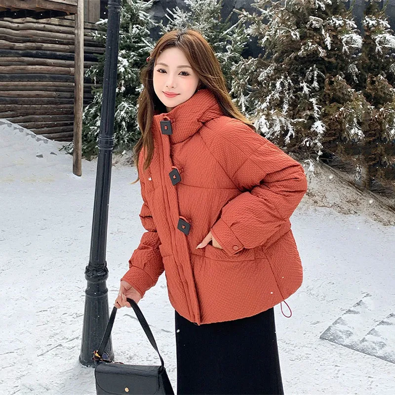 New 2025 Korean Version Cotton Jacket Women's Cotton Padded Jacket Loose Hooded Winter Jacket Short Cotton Coat Parka Female
New 2025 Korean Version Cotton Jacket Women's Cotton Padded Jacket Loose Hooded Winter Jacket Short Cotton Coat Parka Female