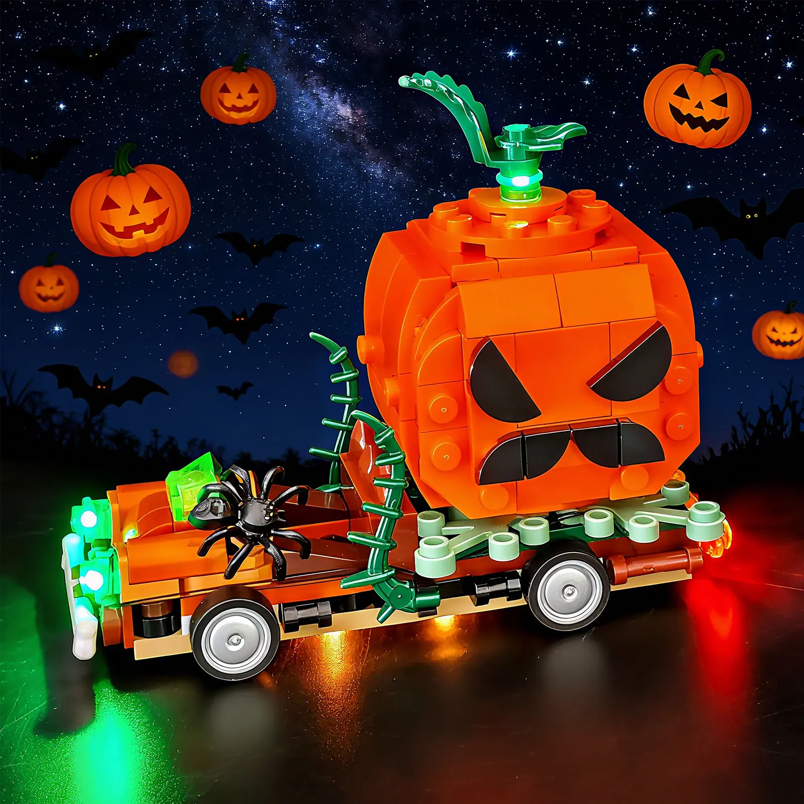 LYBMTWF LED Lighting Kit Compatible with Lego 40822 Jack-O'-Lantern Pickup Truck (NOT Include The Model Bricks) 
LYBMTWF LED Lighting Kit Compatible with Lego 40822 Jack-O'-Lantern Pickup Truck (NOT Include The Model Bricks)
