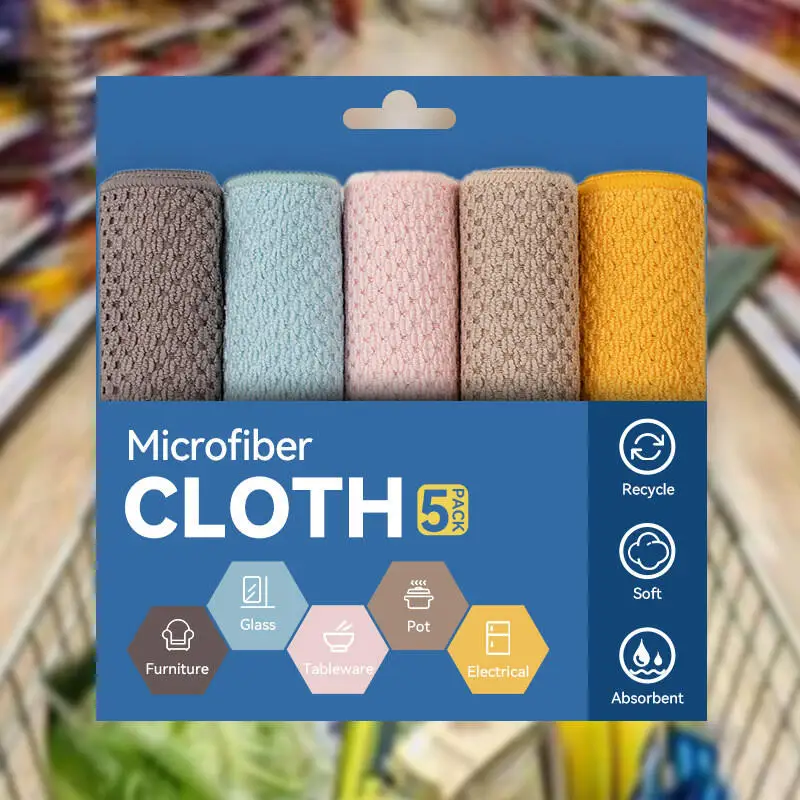 10PCS/Pack Kitchen Dishwashing Cloth Thickened Water Absorbing Reusable Cleaning Cloths
10PCS/Pack Kitchen Dishwashing Cloth Thickened Water Absorbing Reusable Cleaning Cloths