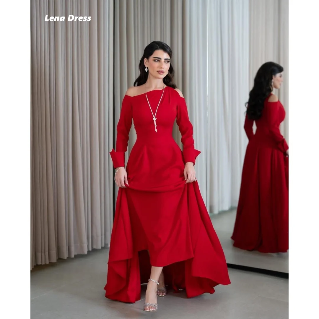 Lena Red Ball Gowns Custom Made Elegant Dresses Woman Satin Cloth Ball Gown Dress Long Sleeves Luxury Prom Dresses Robe Soiree
Lena Red Ball Gowns Custom Made Elegant Dresses Woman Satin Cloth Ball Gown Dress Long Sleeves Luxury Prom Dresses Robe Soiree