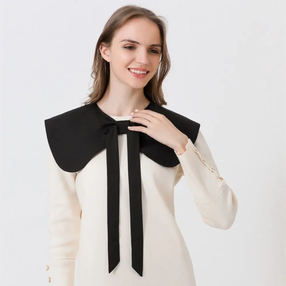 Sweet Bow Lapel Bowknots False Collar White Blouse Half Shirt Lapel Shoulder Wraps Detachable Dress Decorative Fake Collar Girls
Sweet Bow Lapel Bowknots False Collar White Blouse Half Shirt Lapel Shoulder Wraps Detachable Dress Decorative Fake Collar Girls