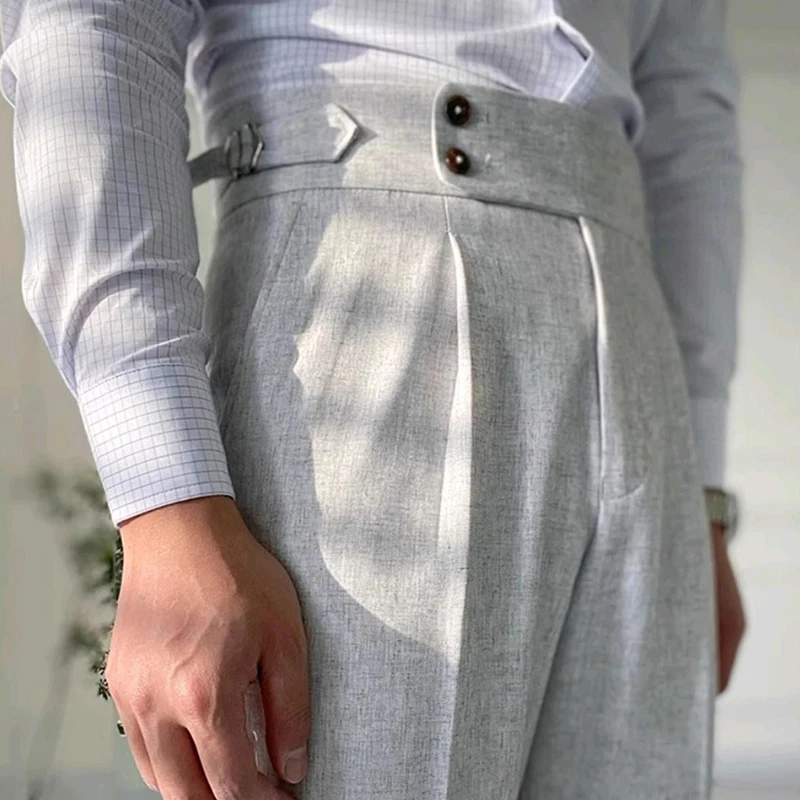 Мужские легкие роскошные мешковатые брюки «Неаполь» на пуговицах, повседневные однотонные прямые элегантные классические брюки премиум-класса, весна JJ91
Мужские легкие роскошные мешковатые брюки «Неаполь» на пуговицах, повседневные однотонные прямые элегантные классические брюки премиум-класса, весна JJ91