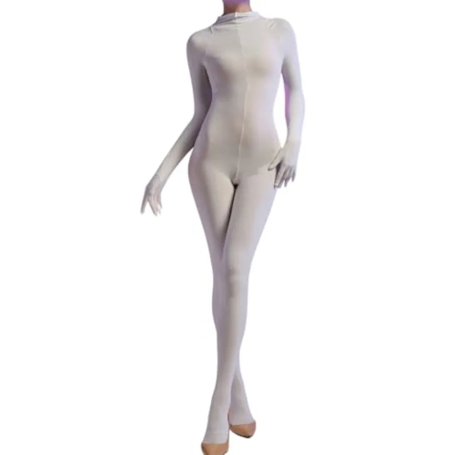 Body Stockings for Women Long Sleeve Full Body Bodysuit Includes Five Finger Glove Bodystocking Velvet 120D
Body Stockings for Women Long Sleeve Full Body Bodysuit Includes Five Finger Glove Bodystocking Velvet 120D
