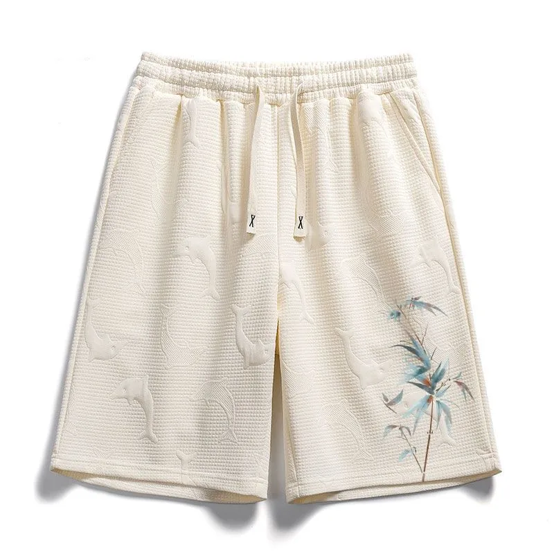 Men's Summer Jacquard Breathable Shorts Streetwear 2026 Men Elastic Waist Loose Casual Printed Shorts Student Comfortable Shorts
Men's Summer Jacquard Breathable Shorts Streetwear 2026 Men Elastic Waist Loose Casual Printed Shorts Student Comfortable Shorts