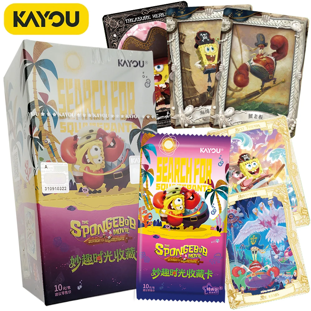 Official Kayou SpongeBob SquarePants Collection Card Popular Child's Animation Movie Cartoon Character Limited Edition Toy Cards
Official Kayou SpongeBob SquarePants Collection Card Popular Child's Animation Movie Cartoon Character Limited Edition Toy Cards