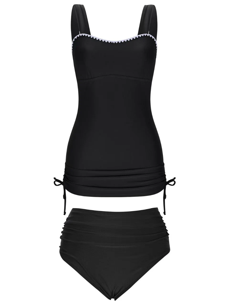 Drawstring Tie Tankini 2026 Two Pieces High Waist Swimsuit Women Solid Swimwear Female Bathers Bathing Swimming Swim Beach Suit
Drawstring Tie Tankini 2026 Two Pieces High Waist Swimsuit Women Solid Swimwear Female Bathers Bathing Swimming Swim Beach Suit