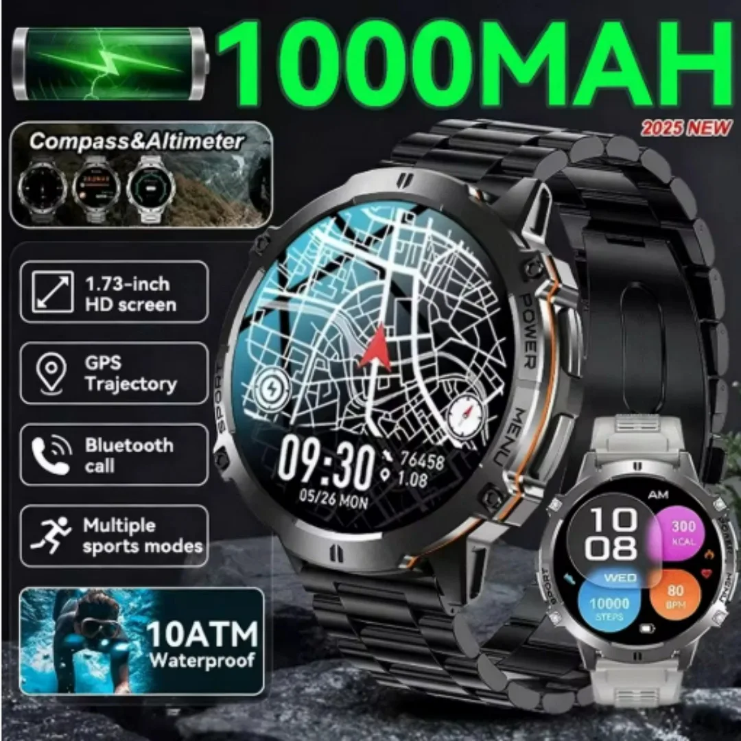 2027 New 2327034 Battery Sports SmartWatch AMOLED Screen 10ATM Waterproof Compass Altimeter Military T-Rex3 Smartwatch Men
2027 New 2327034 Battery Sports SmartWatch AMOLED Screen 10ATM Waterproof Compass Altimeter Military T-Rex3 Smartwatch Men