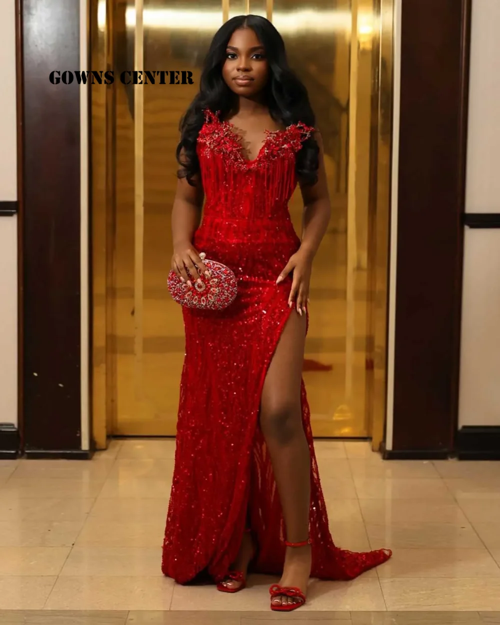 Aso Ebi Style Strapless Rhinestones Prom Dresses High Split Luxury Gowns Elegant Evening Dress Wedding Party Mermaid Customized
Aso Ebi Style Strapless Rhinestones Prom Dresses High Split Luxury Gowns Elegant Evening Dress Wedding Party Mermaid Customized