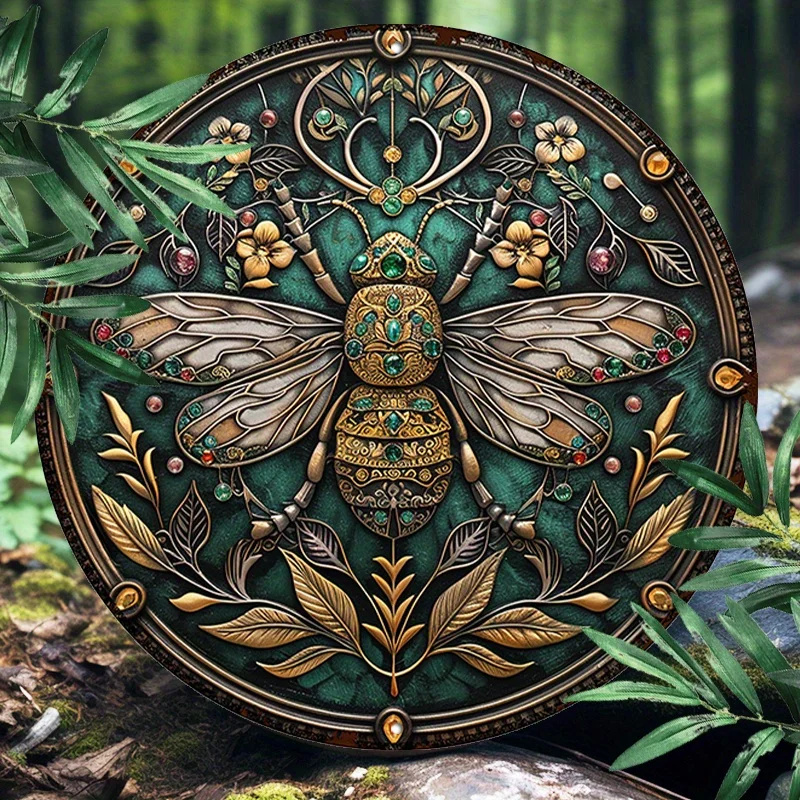 Round Aluminum Bee Art Nouveau Metal Sign for Indoor/Outdoor Wall Decor - Waterproof and UV Resistant room decor farmhouse decor
Round Aluminum Bee Art Nouveau Metal Sign for Indoor/Outdoor Wall Decor - Waterproof and UV Resistant room decor farmhouse decor
