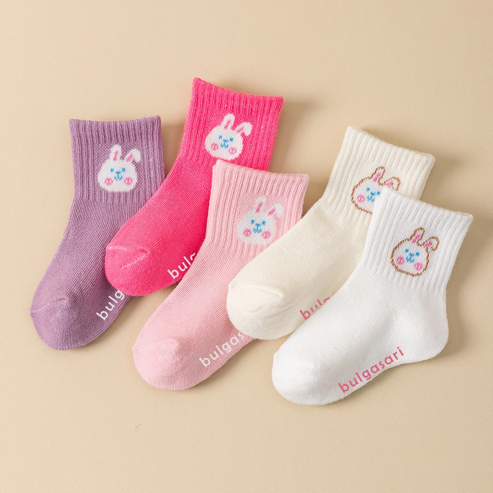 5 Pairs Cozy Baby Girl Socks Cute Bunny Design All Season Wear
5 Pairs Cozy Baby Girl Socks Cute Bunny Design All Season Wear
