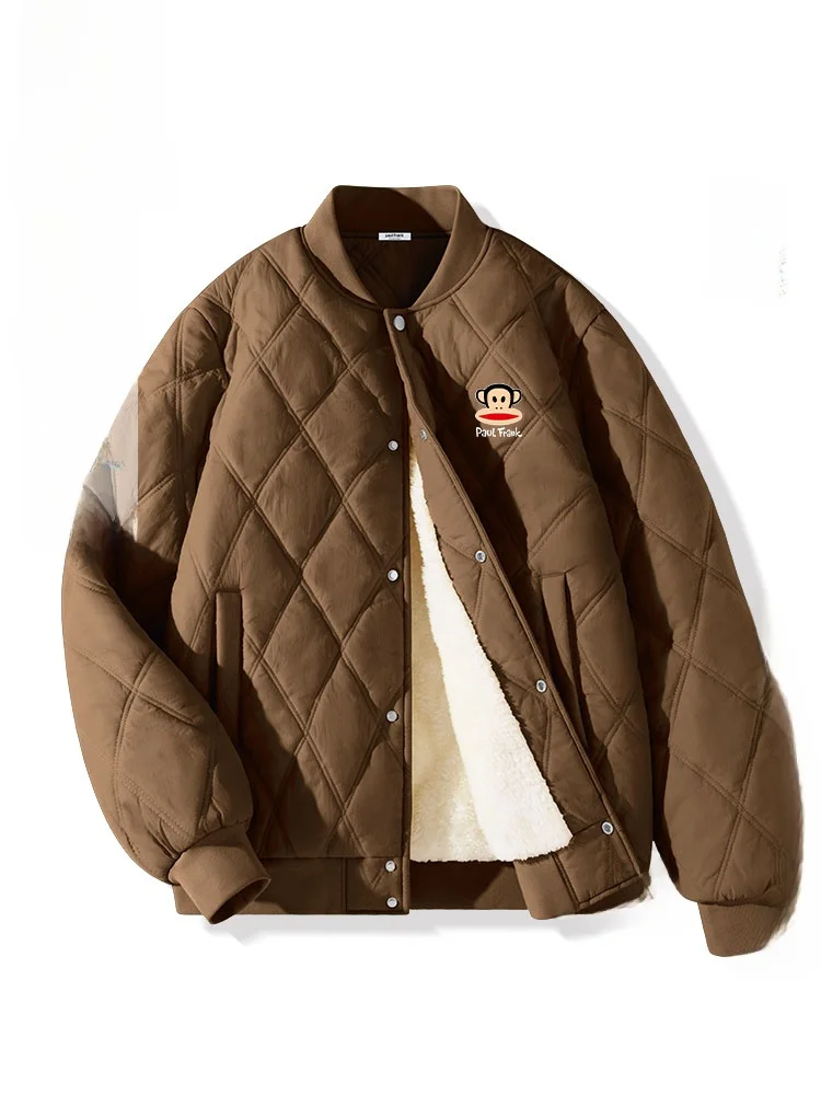 Thiened Fce Lined Baseball Jaet Men's Winter Coat Stand Collar Warm Faion Urban Sle Cotton Clothes
Thiened Fce Lined Baseball Jaet Men's Winter Coat Stand Collar Warm Faion Urban Sle Cotton Clothes