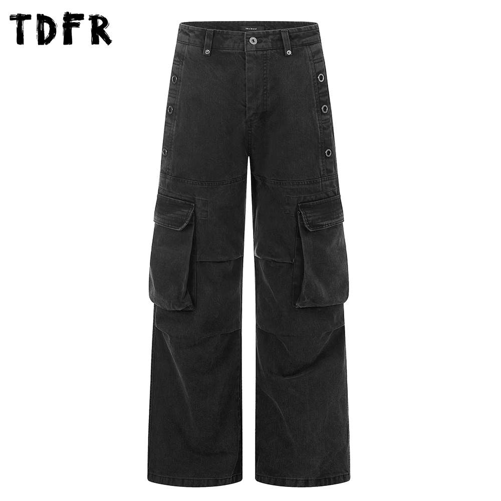 Multi-Pocket Cargo Pants Mens Solid Color Retro Washed Distressed Baggy Straight Wide Leg Casual Trousers Man
Multi-Pocket Cargo Pants Mens Solid Color Retro Washed Distressed Baggy Straight Wide Leg Casual Trousers Man