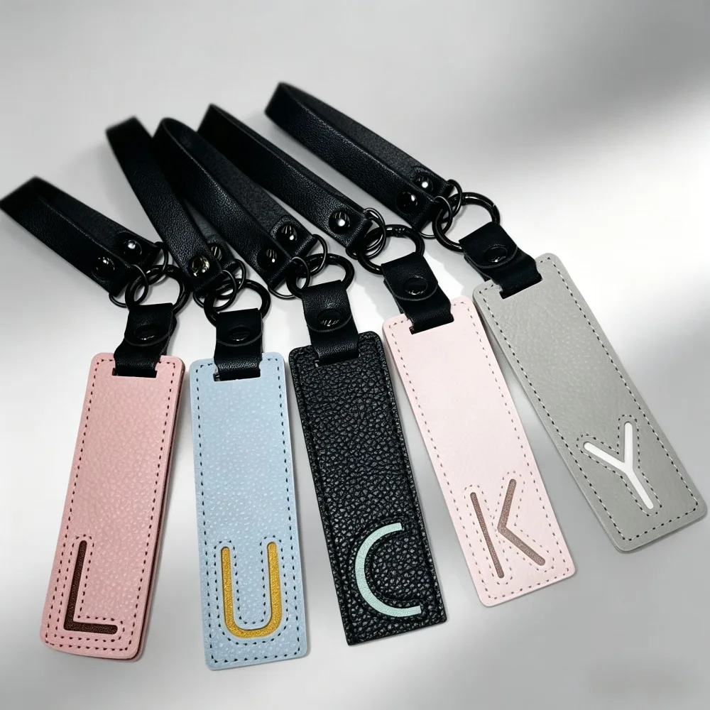 Initial Leather Keychain Personalized Letter Keyring Unisex Bag Charm Gift Trendy Alphabet Accessory Pendant Short Wristband
Initial Leather Keychain Personalized Letter Keyring Unisex Bag Charm Gift Trendy Alphabet Accessory Pendant Short Wristband