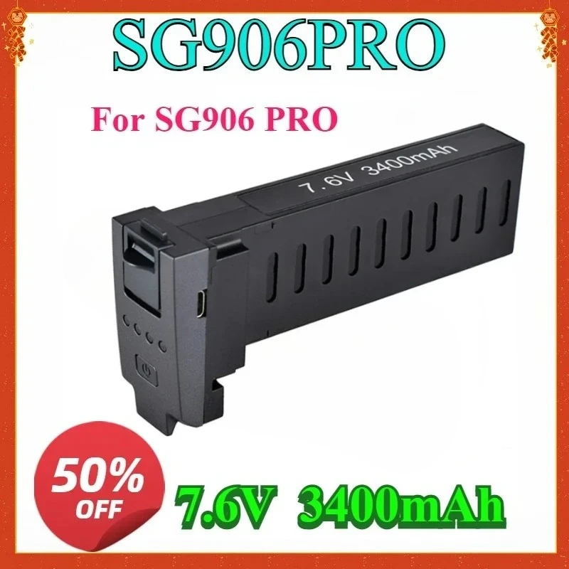 Запасные части для радиоуправляемого квадрокоптера SG906 Pro 7,6 В 3400 мАч LiPo Высококачественная сменная батарея для SG906 PRO SG906 Max
Запасные части для радиоуправляемого квадрокоптера SG906 Pro 7,6 В 3400 мАч LiPo Высококачественная сменная батарея для SG906 PRO SG906 Max
