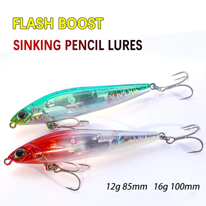 1Pcs Sinking Pencil Lure 12g/85mm 16g/100mm Lipless Minnow High Quality Hard Bait Saltwater Seabass for Pike Trout Fish Tackle
1Pcs Sinking Pencil Lure 12g/85mm 16g/100mm Lipless Minnow High Quality Hard Bait Saltwater Seabass for Pike Trout Fish Tackle