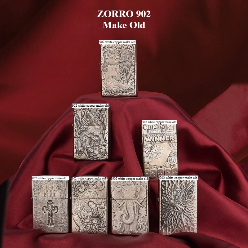 ZORRO 902 White Copper Make Old 3D Relief Grinding Wheel Lighter Personalized Collection Windproof Kerosine Lighter Men's Gifts
ZORRO 902 White Copper Make Old 3D Relief Grinding Wheel Lighter Personalized Collection Windproof Kerosine Lighter Men's Gifts