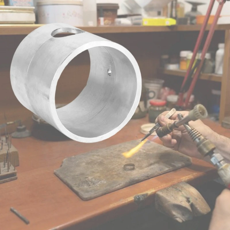 Sturdy Aluminum Alloy Jewelry Casting Sandbox Cylindrical Heat Resistant Container for Metal Crafting and Repair
Sturdy Aluminum Alloy Jewelry Casting Sandbox Cylindrical Heat Resistant Container for Metal Crafting and Repair
