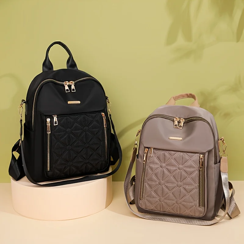 Casual Minimalist Solid Color Backpack, All-Match Versatile Travel Rucksack For Women Unisex Bag Daily Use
Casual Minimalist Solid Color Backpack, All-Match Versatile Travel Rucksack For Women Unisex Bag Daily Use