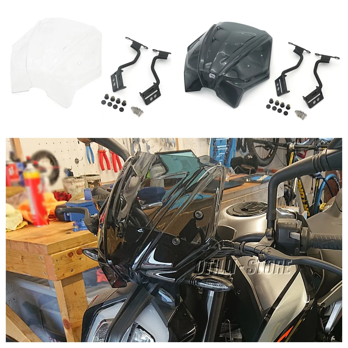 For KTM DUKE 790 890 2018-2022 Motorcycle PC Windshield Windscreen 3 Color Visor Deflector For 890Duke 790Duke Moto Accessories
For KTM DUKE 790 890 2018-2022 Motorcycle PC Windshield Windscreen 3 Color Visor Deflector For 890Duke 790Duke Moto Accessories