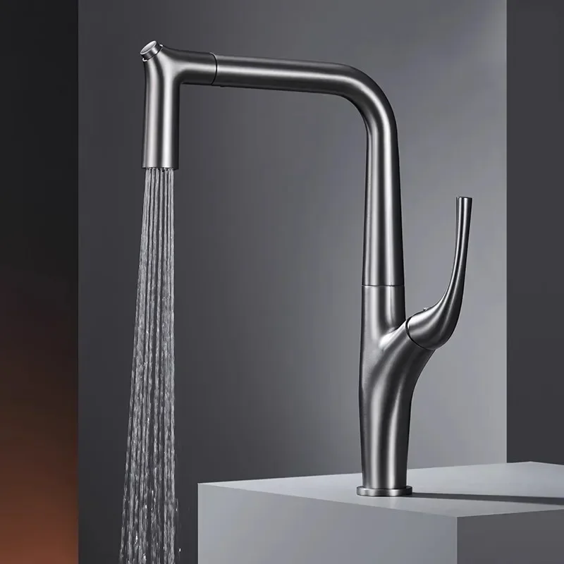 Brushed Gold Pull Out Kitchen Faucet Tap Brass Crane For Kitchen Deck Mounted Black Sink Faucet Mixer Gray Kitchen Faucet
Brushed Gold Pull Out Kitchen Faucet Tap Brass Crane For Kitchen Deck Mounted Black Sink Faucet Mixer Gray Kitchen Faucet