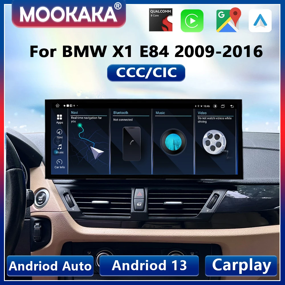 15.8" Carplay Android13 For BMW X1 E84 CCC CIC 2009-2015 Auto Multimedia Car Intelligent Systems GPS Navi Head Unit Touch Screen
15.8" Carplay Android13 For BMW X1 E84 CCC CIC 2009-2015 Auto Multimedia Car Intelligent Systems GPS Navi Head Unit Touch Screen