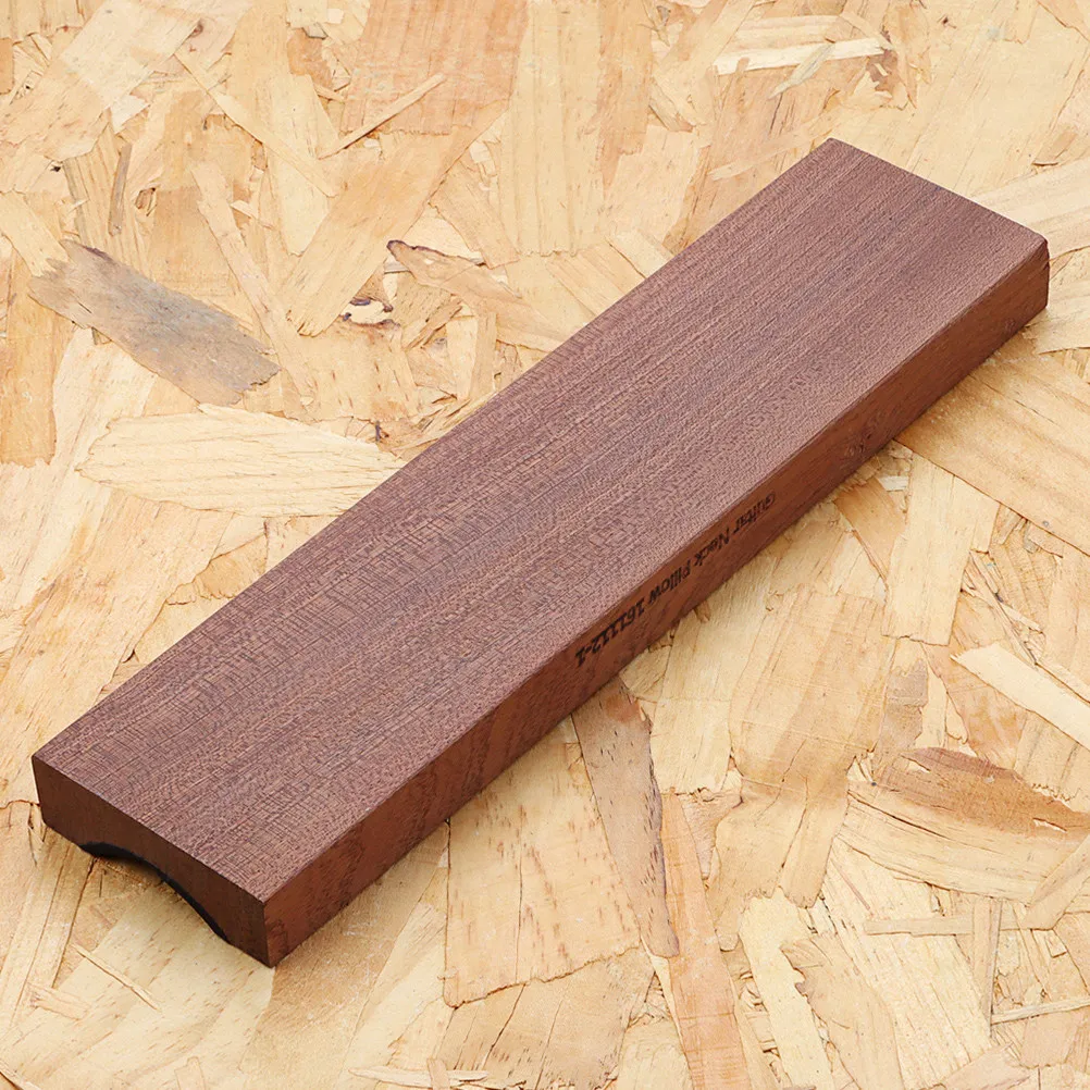 Solid Wood Guitar Neck Rest Pillow Support for String Instruments Guitar Bass Ukulele Stable Non Slide Design Smooth Texture