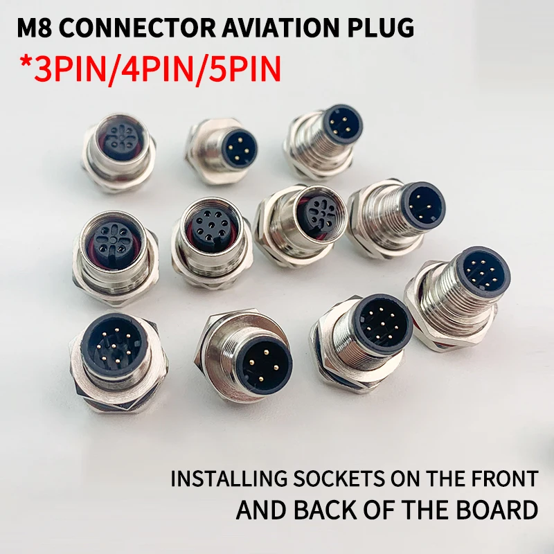 M8 waterproof connector - 3P4P male female M8 waterproof aviation plug socket sensor cable connector
M8 waterproof connector - 3P4P male female M8 waterproof aviation plug socket sensor cable connector