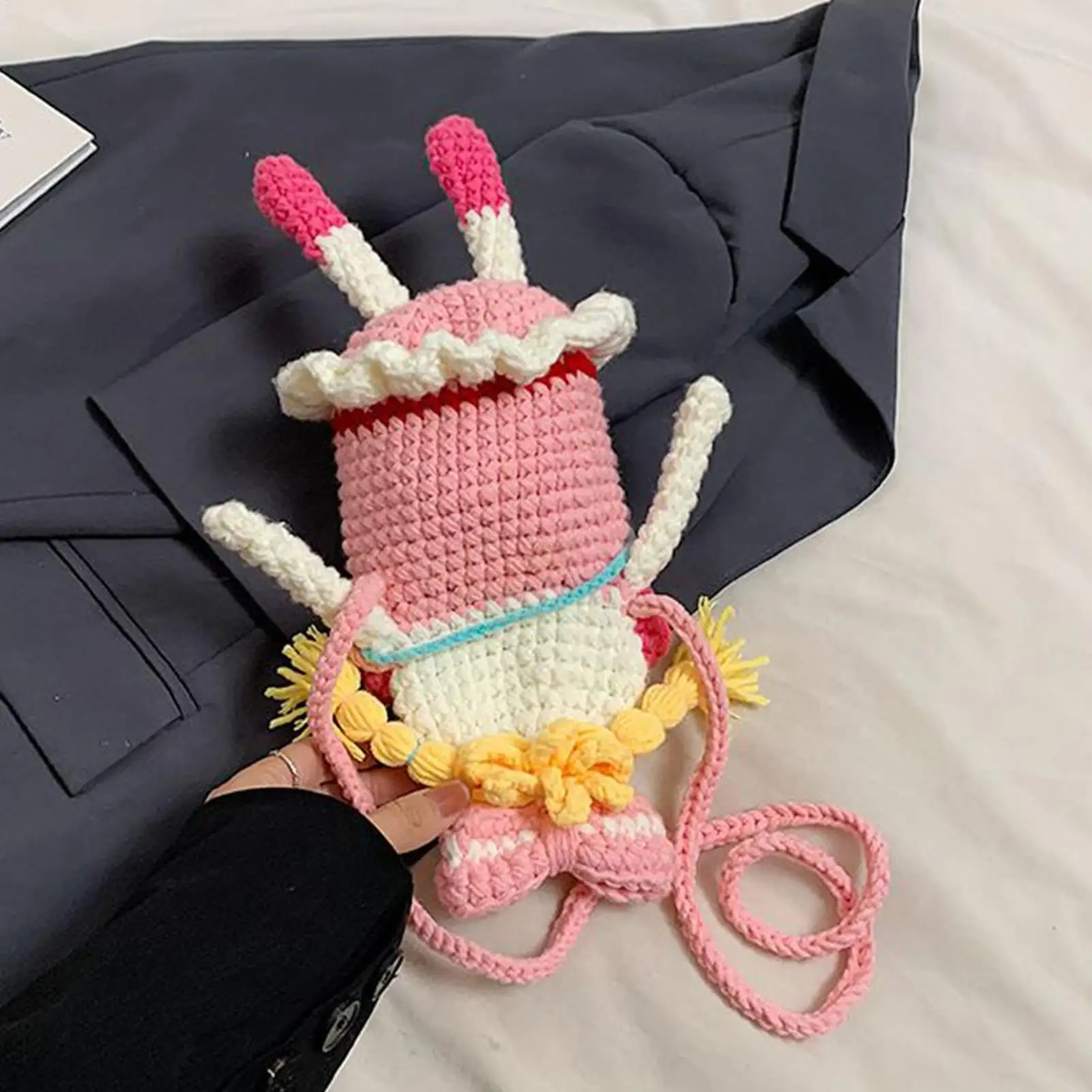 Phone Holder Purse Knitted Aesthetic Fashion Accessories Cartoon Phone Purse Shoulder Bag For Women Girls Outdoor Shopping
Phone Holder Purse Knitted Aesthetic Fashion Accessories Cartoon Phone Purse Shoulder Bag For Women Girls Outdoor Shopping