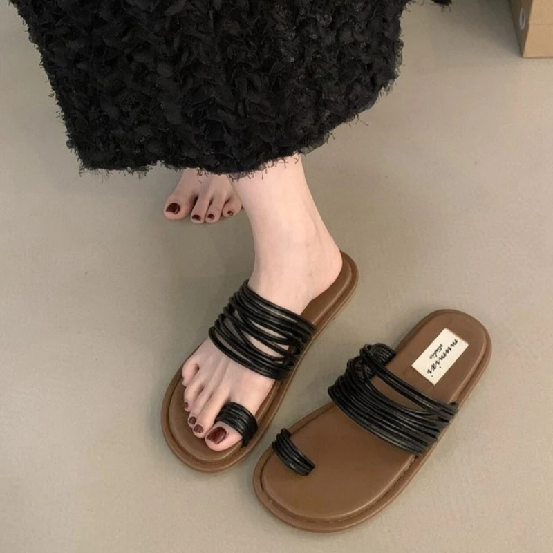 Roman Slip-On Sandals Women's Summer Outdoor Wear Beach Casual Sweet Style Rubber Bottom Slippers
Roman Slip-On Sandals Women's Summer Outdoor Wear Beach Casual Sweet Style Rubber Bottom Slippers
