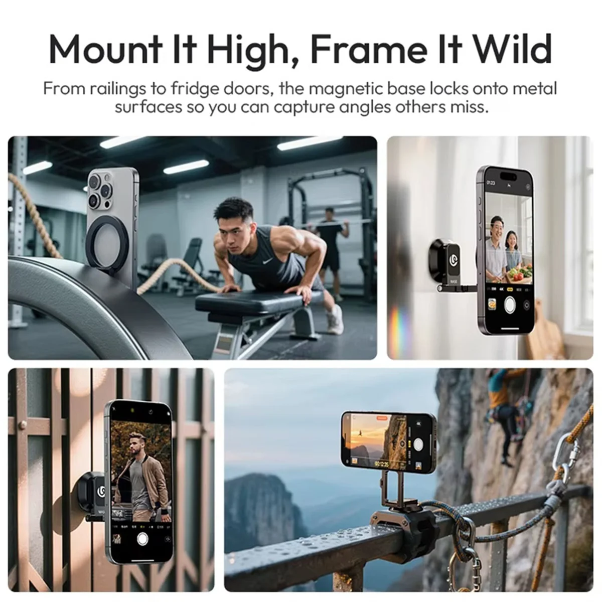 New 3C- MA50 Magnetic Phone Mount for 1/4 Inch Tripod Magic Arm QR Plate Metal Surfaces for 16 15 14 13
New 3C- MA50 Magnetic Phone Mount for 1/4 Inch Tripod Magic Arm QR Plate Metal Surfaces for 16 15 14 13