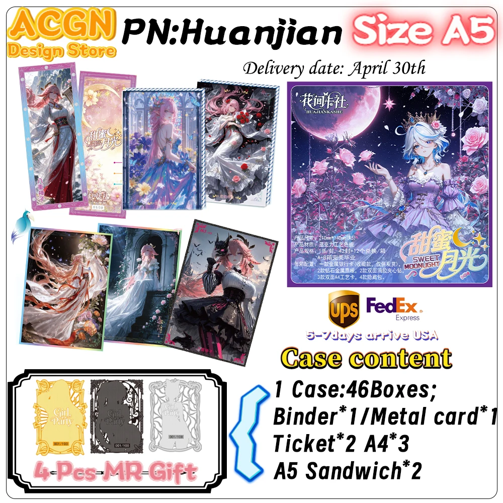 Hua Jian Card Society - Sweet Moonlight A5 Acrylic Color Paper Waifu Card Anime Games Girl Party Swimsuit Bikini Feast Gift
Hua Jian Card Society - Sweet Moonlight A5 Acrylic Color Paper Waifu Card Anime Games Girl Party Swimsuit Bikini Feast Gift