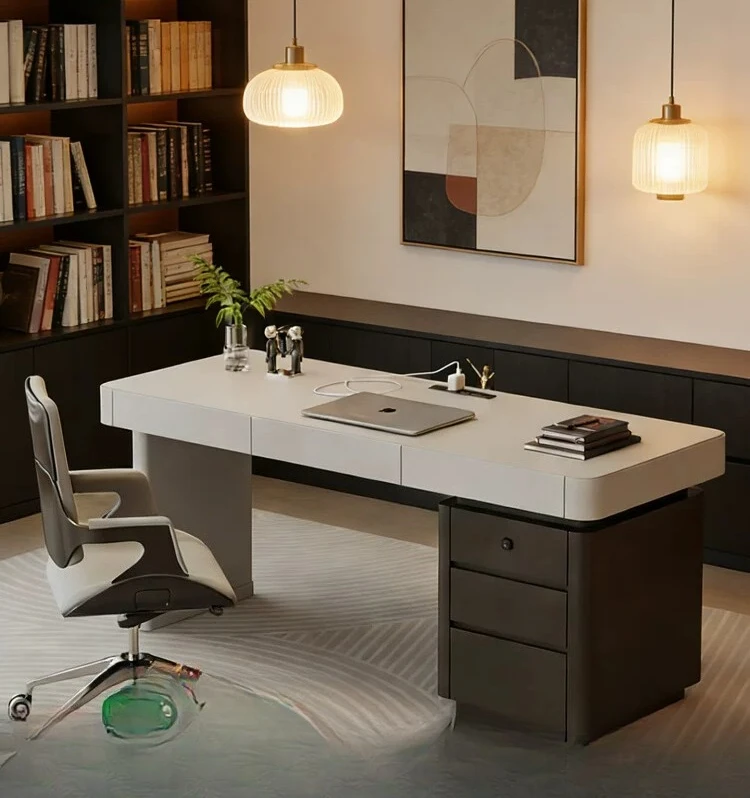 PYJ Italian home study with fingerprint lock storage cabinet writing desk desk
PYJ Italian home study with fingerprint lock storage cabinet writing desk desk