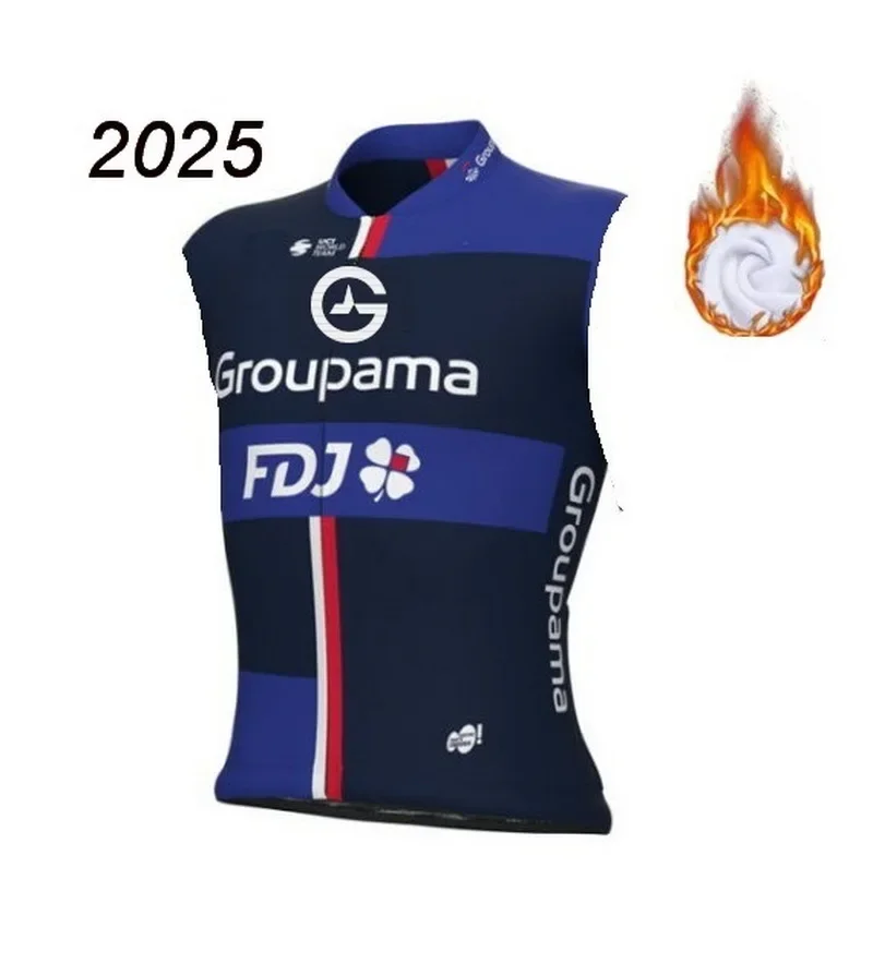 WINTER FLEECE THERMAL 2025 GROUPAMA FDJ TEAM Sleeveless Cycling Vest Mtb Clothing Bicycle Maillot Ciclismo Bike Clothes
WINTER FLEECE THERMAL 2025 GROUPAMA FDJ TEAM Sleeveless Cycling Vest Mtb Clothing Bicycle Maillot Ciclismo Bike Clothes