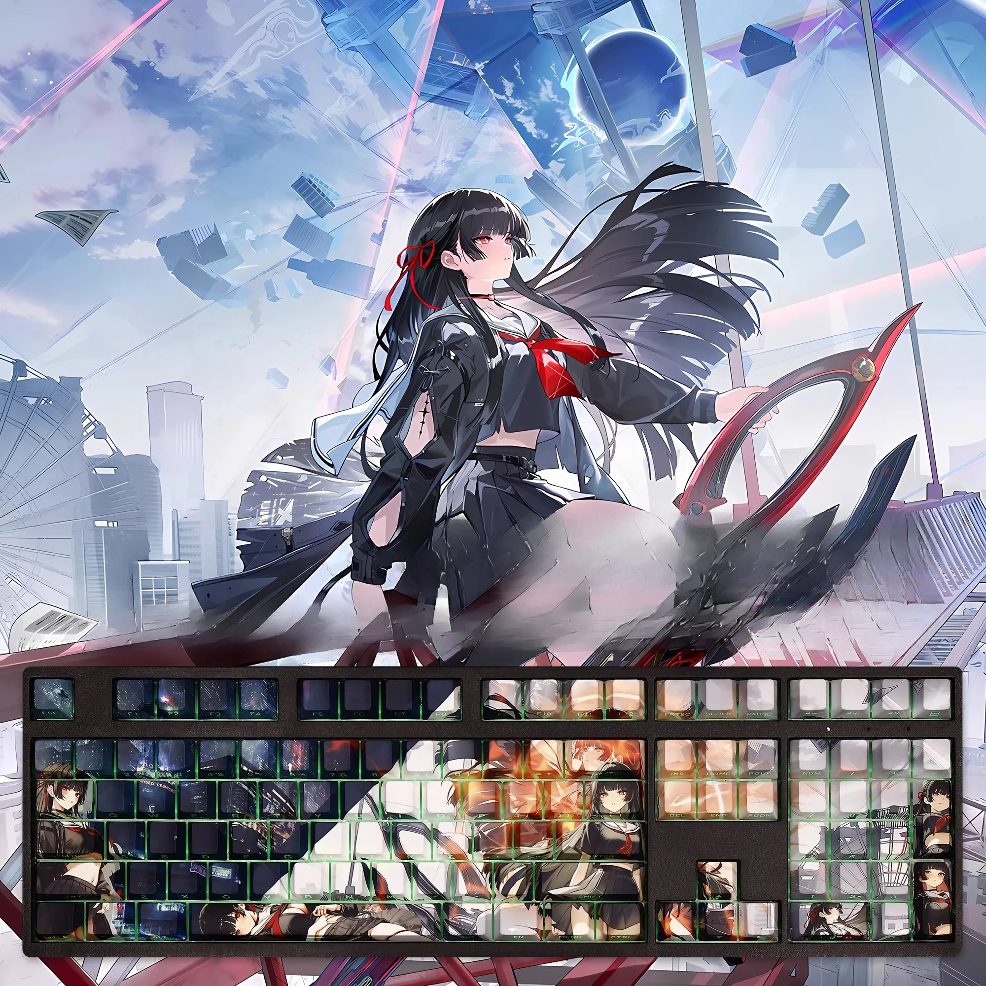 108 Keys/Set Wuthering Waves CHISA Cute Sexy Girl PBT Keycaps Cherry Height for MX Switch Mechanical Keyboard Game Custom
108 Keys/Set Wuthering Waves CHISA Cute Sexy Girl PBT Keycaps Cherry Height for MX Switch Mechanical Keyboard Game Custom