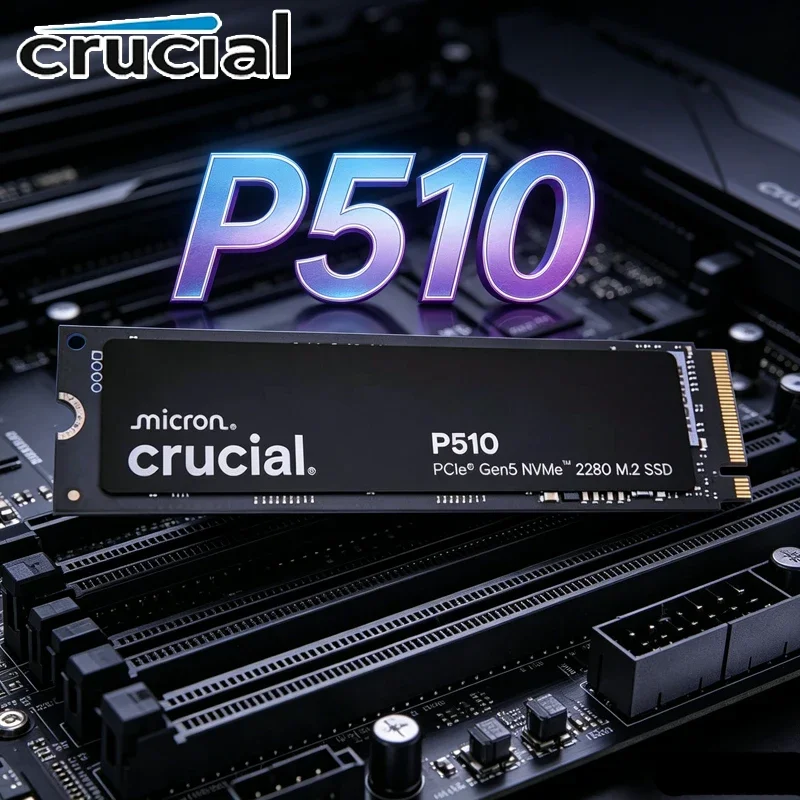 Crucial P510 M.2 2280 PCIe Gen5 NVMe Internal SSD,1TB/2TB 3D NAND Ultra High Speed Gaming Storage Drive For Laptop & Desktop PC
Crucial P510 M.2 2280 PCIe Gen5 NVMe Internal SSD,1TB/2TB 3D NAND Ultra High Speed Gaming Storage Drive For Laptop & Desktop PC