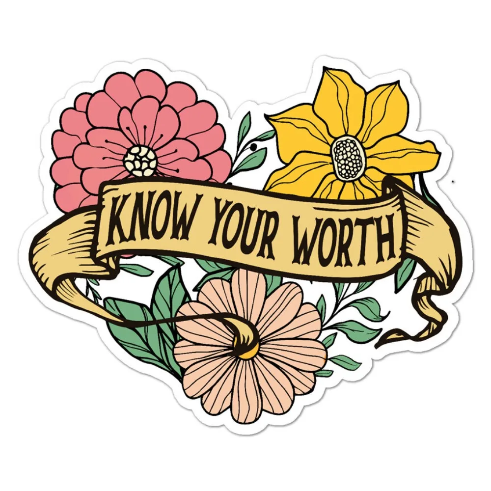 Know Your Worth Vinyl Decal Sticker Indoor Outdoor Waterproof Car Laptop Window Bumper Cool Cute Vintage Retro Aesthetic
Know Your Worth Vinyl Decal Sticker Indoor Outdoor Waterproof Car Laptop Window Bumper Cool Cute Vintage Retro Aesthetic