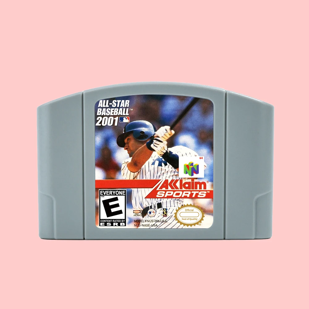 All-Star Baseball 2001 Game Cartridge For N64 USA NTSC Retro 64 Bit Game Consoles
All-Star Baseball 2001 Game Cartridge For N64 USA NTSC Retro 64 Bit Game Consoles