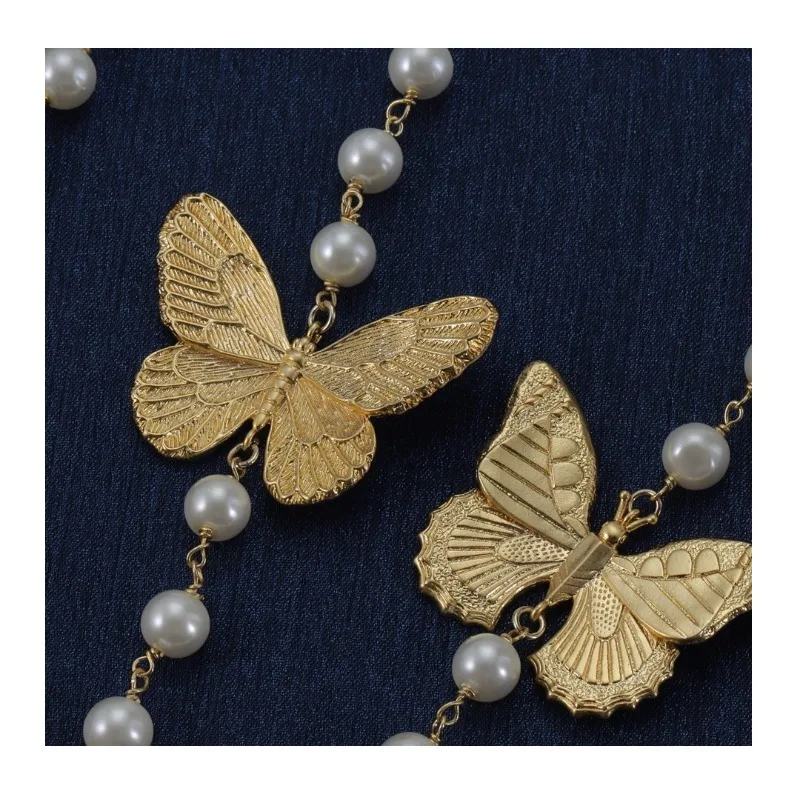 Necklace Year Butterfly Pearl Necklace Fashion Trend High-end Sweater Chain Women
Necklace Year Butterfly Pearl Necklace Fashion Trend High-end Sweater Chain Women