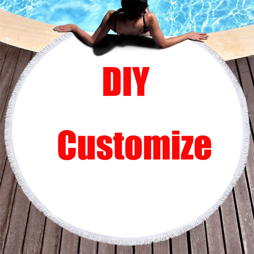DIY Custom Design Summer Beach Towel Shawl Fast Drying Swimming Gym Camping Big Round BlanketTowel Yoga 3D All Over Printed
DIY Custom Design Summer Beach Towel Shawl Fast Drying Swimming Gym Camping Big Round BlanketTowel Yoga 3D All Over Printed