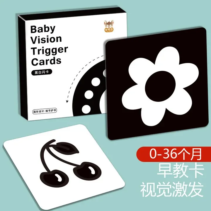 Montessori Baby Visual Stimulation Cards Black White Baby Cards High Contrast Flash Card Learning Educational Toys for Children
Montessori Baby Visual Stimulation Cards Black White Baby Cards High Contrast Flash Card Learning Educational Toys for Children