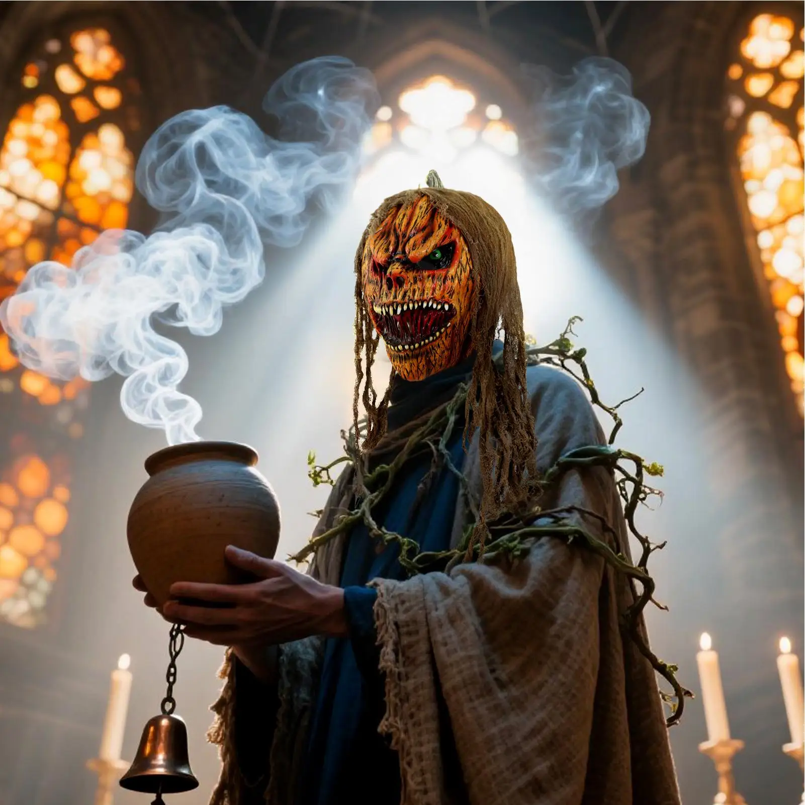 Scary Pumpkin Masquerade Horror Cosplay Costume Face Cover Creepy Cosplay Party Dress Up Accessories For Carnival Holidays
Scary Pumpkin Masquerade Horror Cosplay Costume Face Cover Creepy Cosplay Party Dress Up Accessories For Carnival Holidays