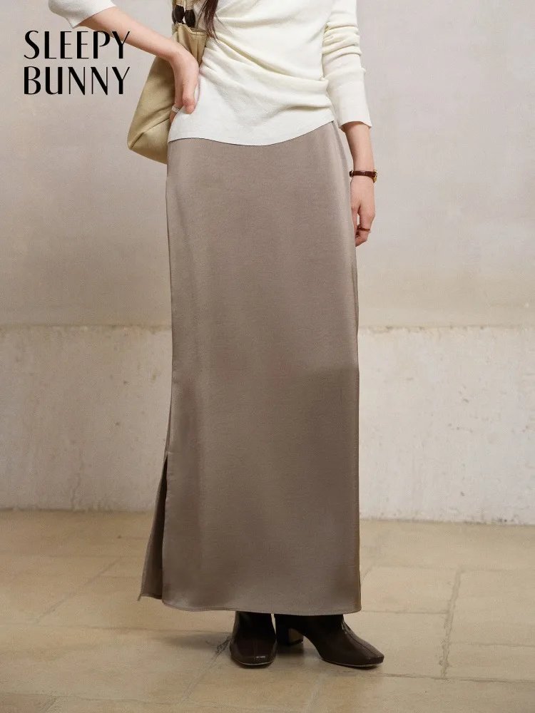 Элегантная юбка с разрезом и высокой талией, атласная макси-юбка для женщин, облегающая длинная юбка с эластичной резинкой на талии, драпированная облегающая юбка для женщин, повседневный вид
Элегантная юбка с разрезом и высокой талией, атласная макси-юбка для женщин, облегающая длинная юбка с эластичной резинкой на талии, драпированная облегающая юбка для женщин, повседневный вид