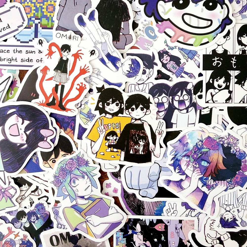 50pcs Game Omori Anime Graffiti Stickers Waterproof DIY Skateboard Laptop Cute Sunny Basil Cartoon Decals Toy Gift for Kid
50pcs Game Omori Anime Graffiti Stickers Waterproof DIY Skateboard Laptop Cute Sunny Basil Cartoon Decals Toy Gift for Kid