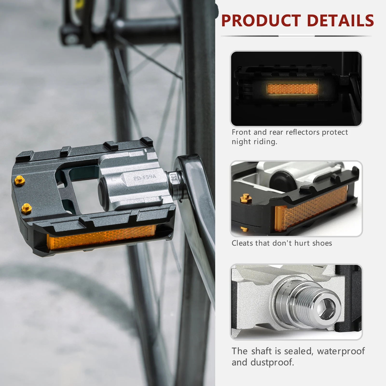 Folding Bike Pedals Aluminum Alloy Bearing Axle Mountain Road Bicycle Electric Folding Bike Platform Pedal Cycling Accessories
Folding Bike Pedals Aluminum Alloy Bearing Axle Mountain Road Bicycle Electric Folding Bike Platform Pedal Cycling Accessories